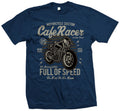 Cafe Racer Custom Motorcycle T Shirt - Go Fast or Go Home - Biker T Shirt