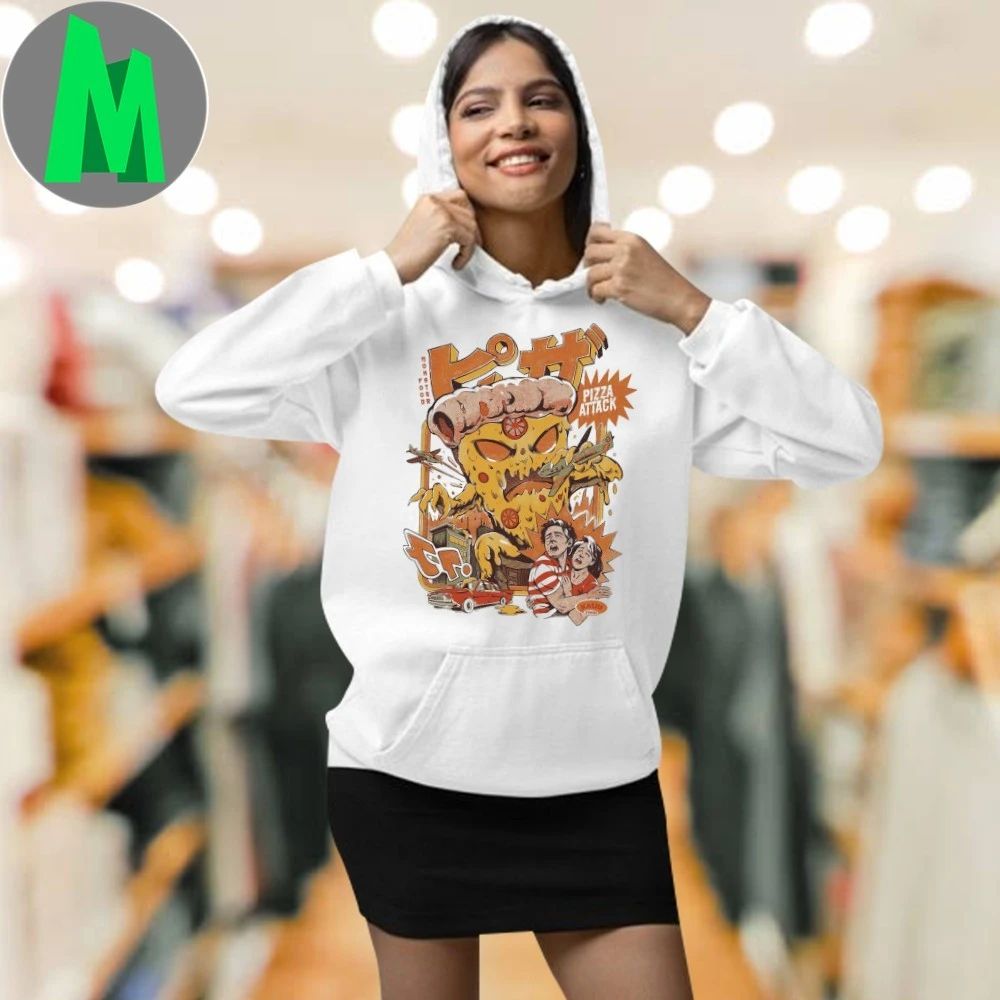 Ilustrata Pizza Attack Monster Food Shirt