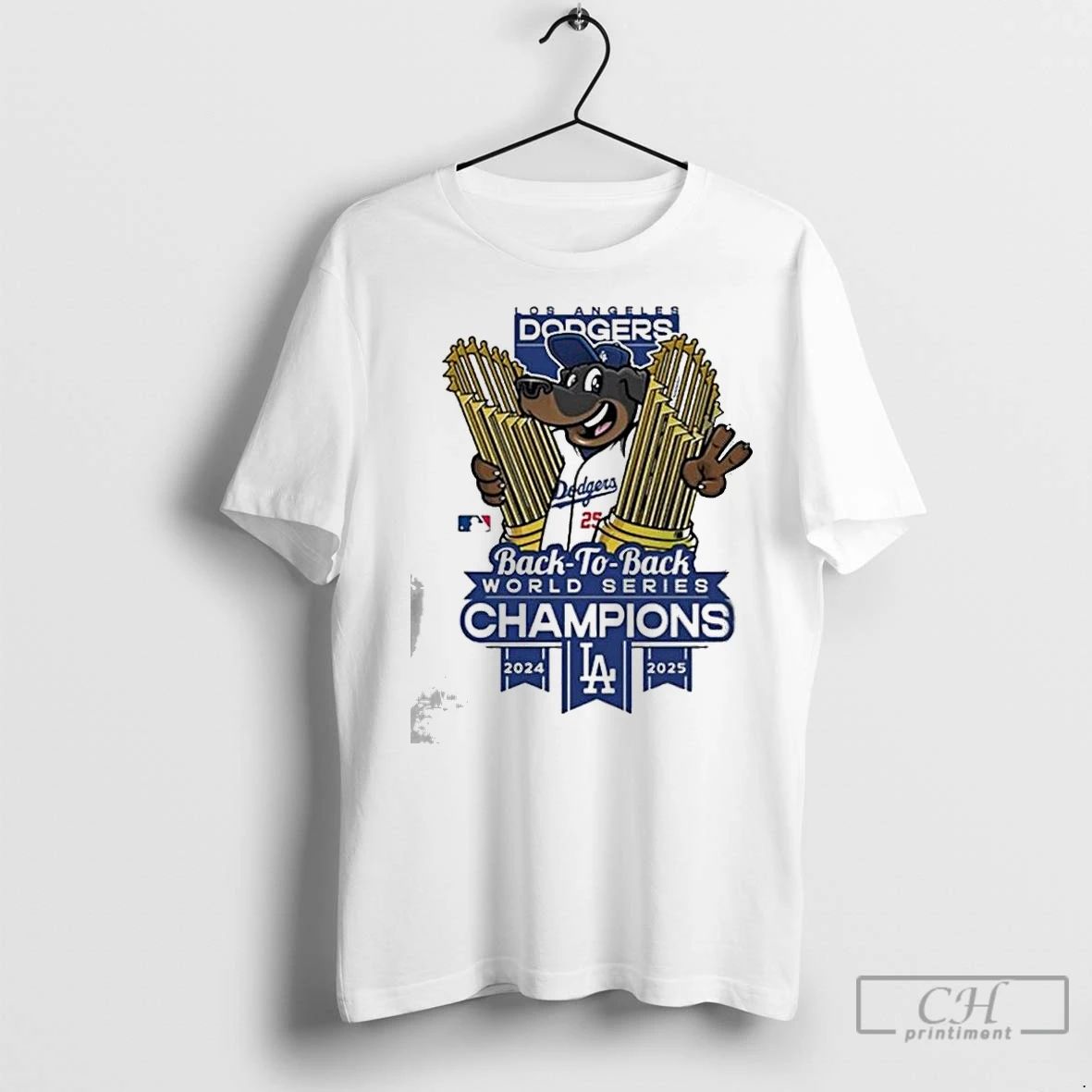Premium Los Angeles Dodgers Winner World Series Champions 2025 Back To Back Mascot Trophy Cup