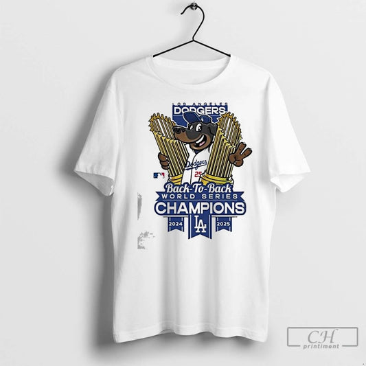 Premium Los Angeles Dodgers Winner World Series Champions 2025 Back To Back Mascot Trophy Cup