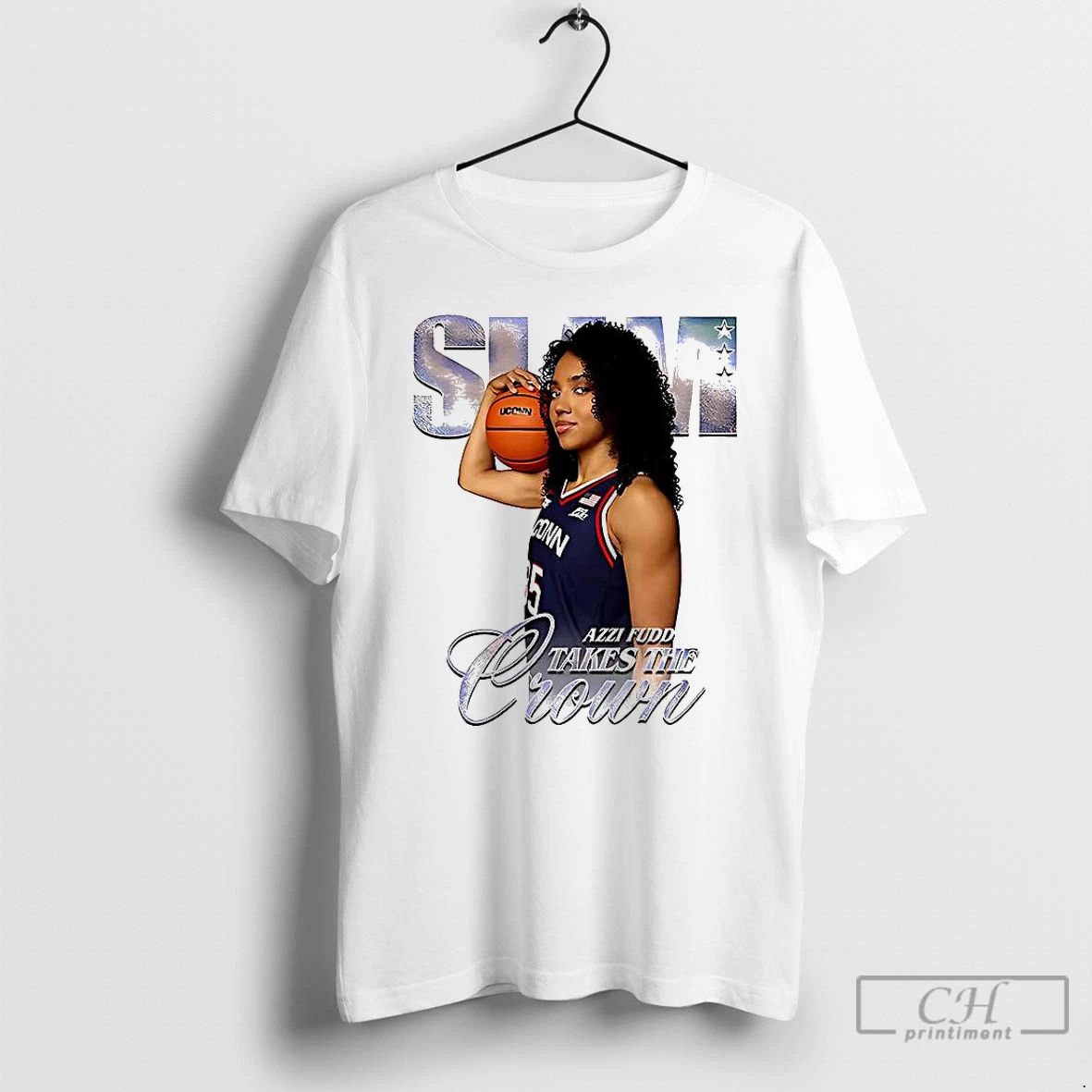 Premium Azzi Fudd Uconn Huskies Basketball Slam Take The Crown T Shirts