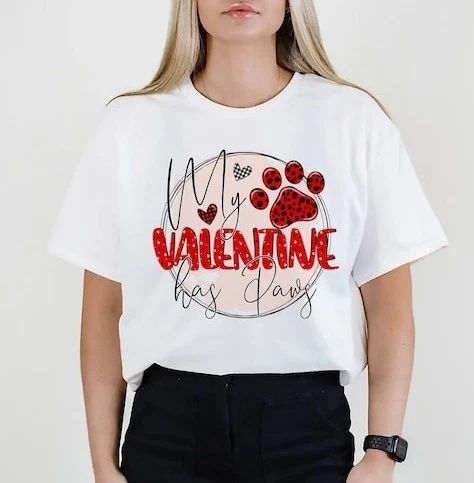 My Dog Is My Valentine Shirt, Dog Lover Shirt, Funny Valentine's Shirt, Valen...