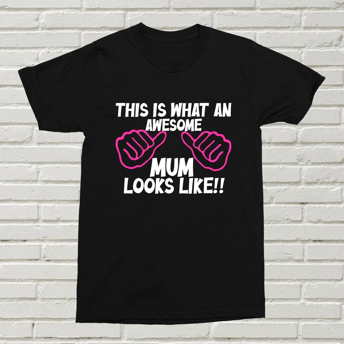 Awesome Mum Looks Like T-Shirt Funny Mother Present Gift Birthday Christmas Alt