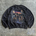 Retro Forest Animals Sweatshirt, Vintage 90s Wildlife Sweater, Wolf Moose Deer