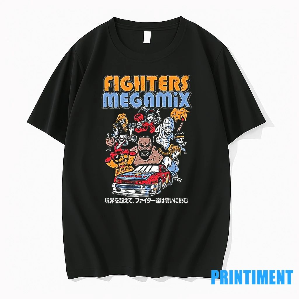Fighters Megamix Video Game Graphic Retro Tshirts Sweater