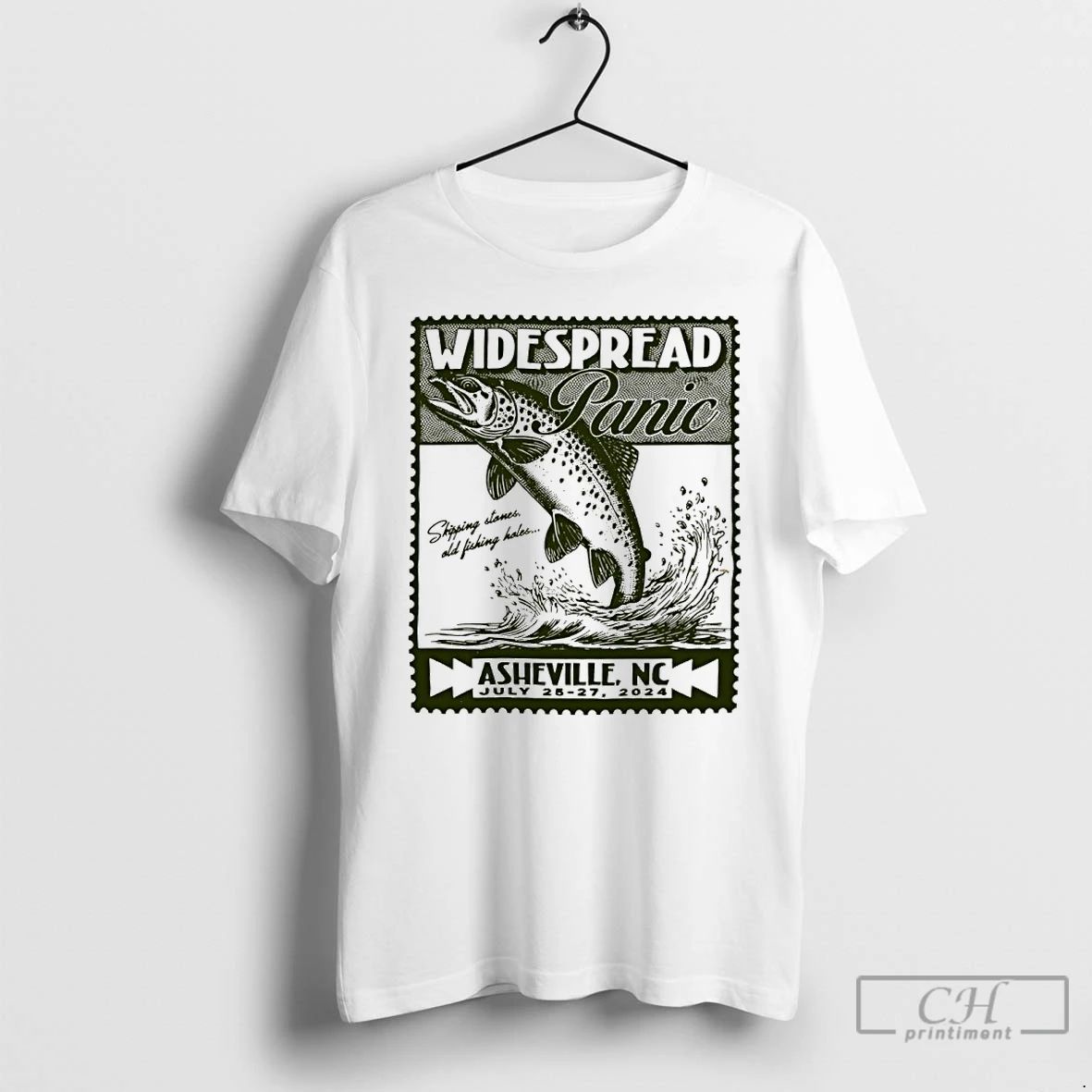 Classic Widespread Panic Skipping Stones Old Fishing Holes T Shirts