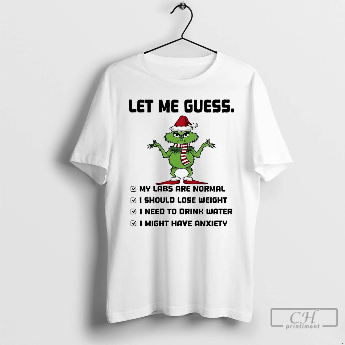 Premium Grinch Santa Hat Let Me Guess My Labs Are Normal I Should Lose Weight