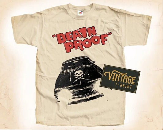 Death Proof Vintage T Shirt for Men NATURAL S-5XL