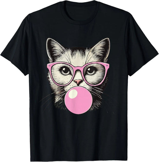 Cute Cat Shirt for Women Funny Cat Lovers T-Shirt