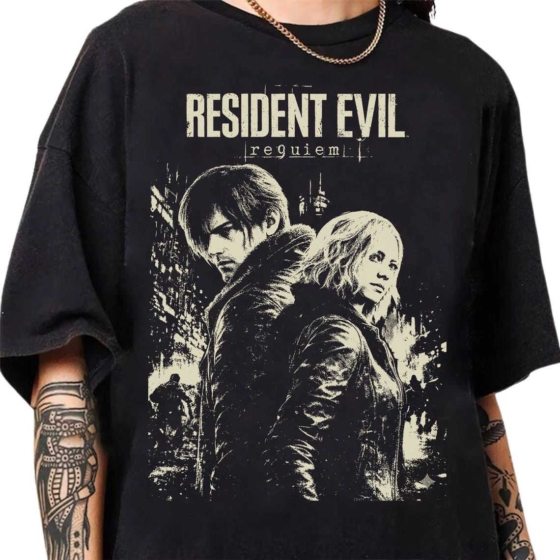 Vintage Resident Evil Requiem T-Shirt, Game Resident Evil 9 Shirt