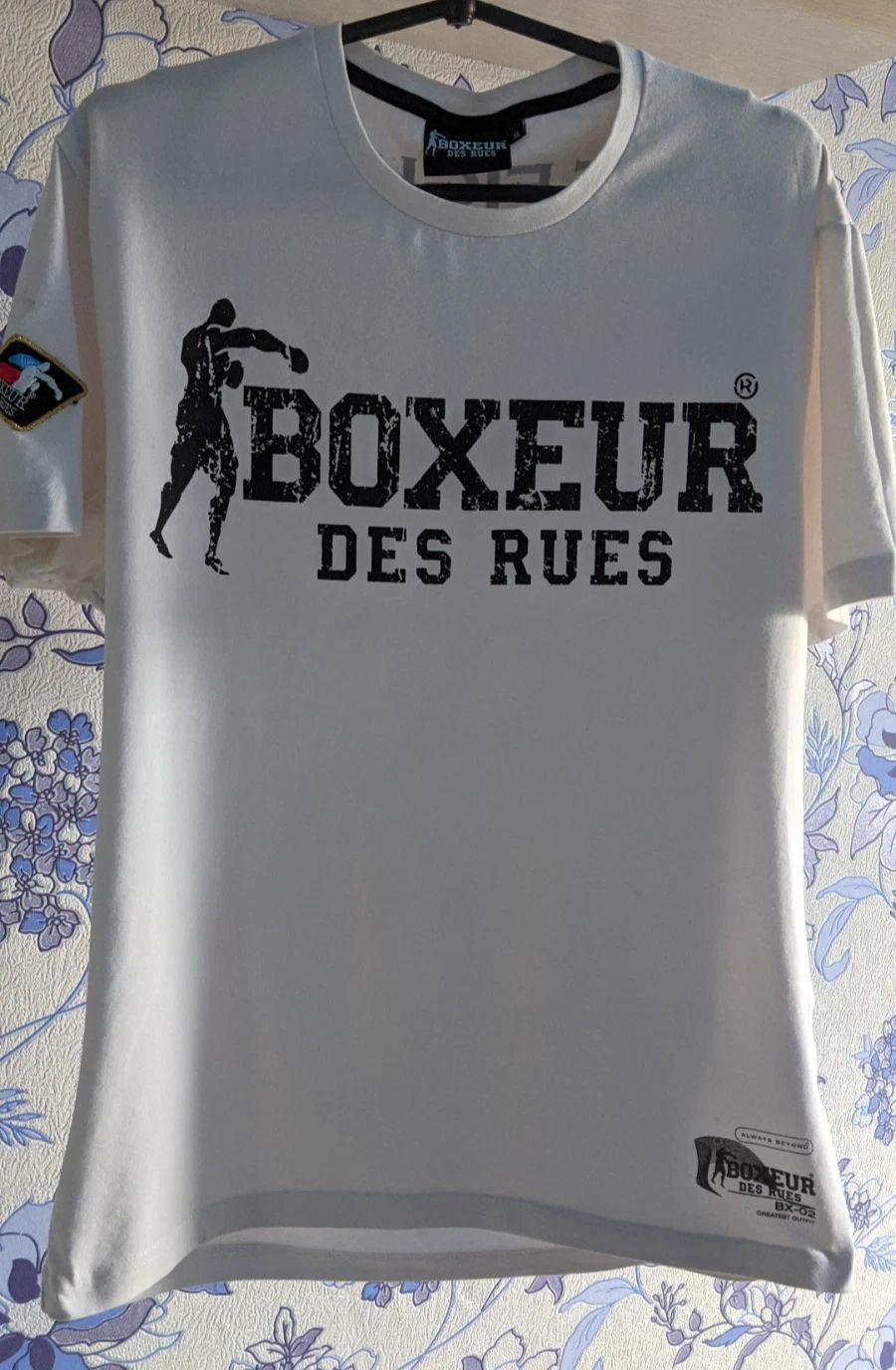 Boxeur Des Rues Men's White T-Shirt Size XL The Fighter Brand Graphic Tee Luxury