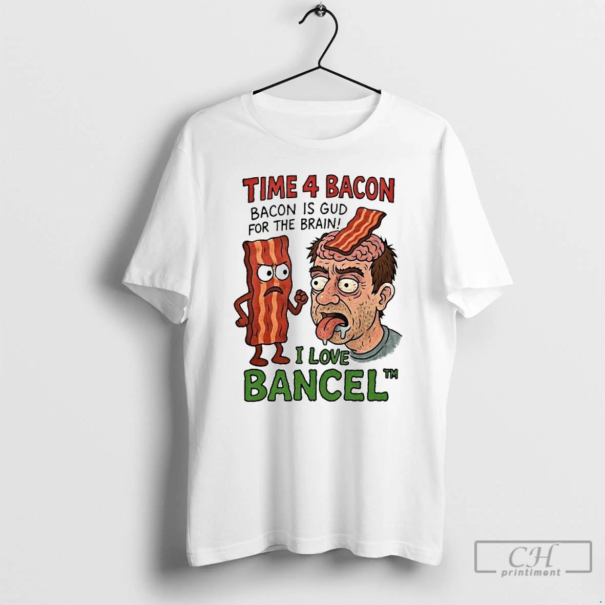 Classic Time 4 Bacon Is Good For The Brain I Love Bancel Ornaments T Shirts