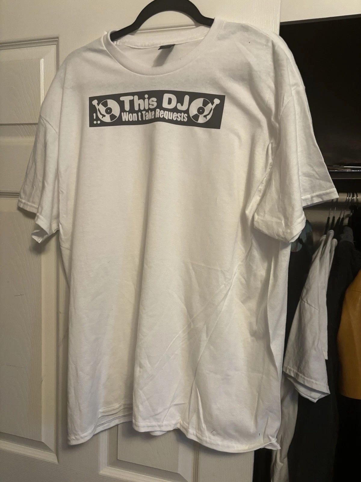 Funny Dj Tee T Shirt Size Xl Or Large Comedy Fashion Turntablist Clothing Unisex