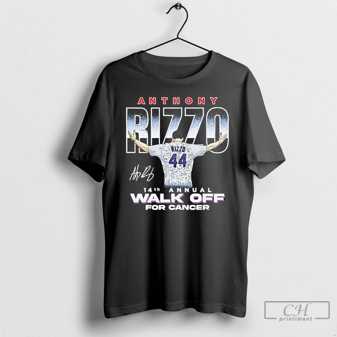 Classic Anthony Rizzo 14th Annual 2025 Walk Off For Cancer Signature T Shirts