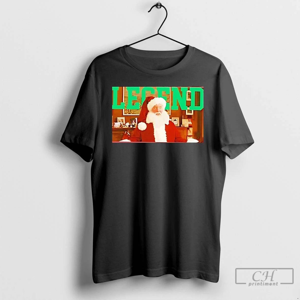 Premium Santa Claus Legend Portrait Christmas T Shirts