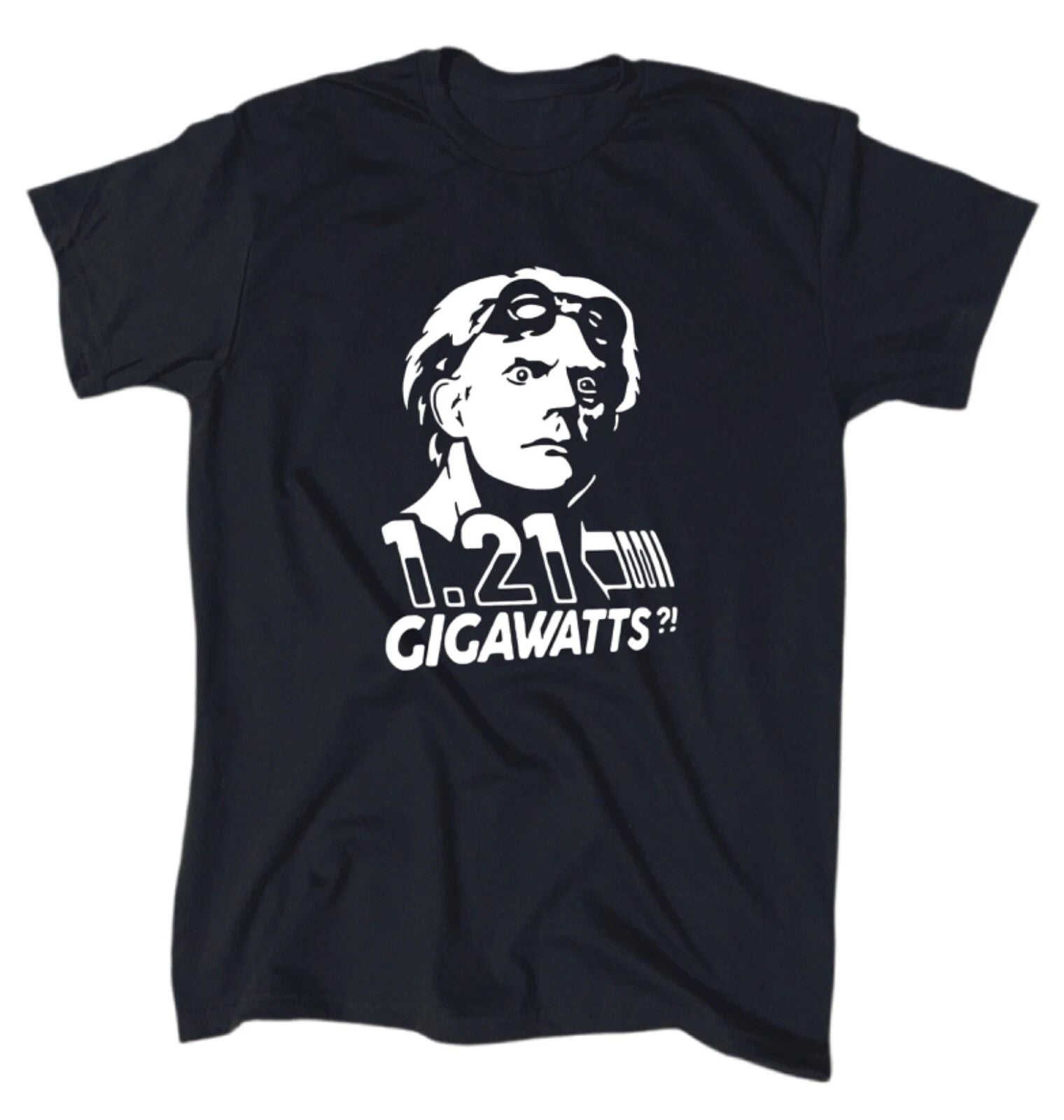 Back To The Future 1.21 Gigawatts Men's T-Shirt - Crew - Gift - Movie - Classic