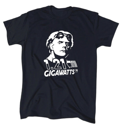 Back To The Future 1.21 Gigawatts Men's T-Shirt - Crew - Gift - Movie - Classic