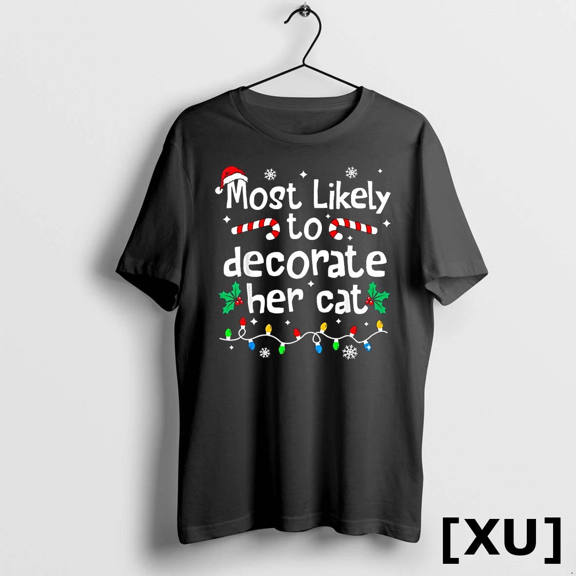 Most Likely To Decorate Her Cat Family Christmas Matching Tshirts Sweater