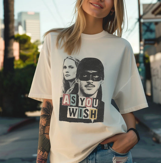 The Princess Bride Punk T-Shirt | As You Wish Quote Retro Tee | Comfort Colors