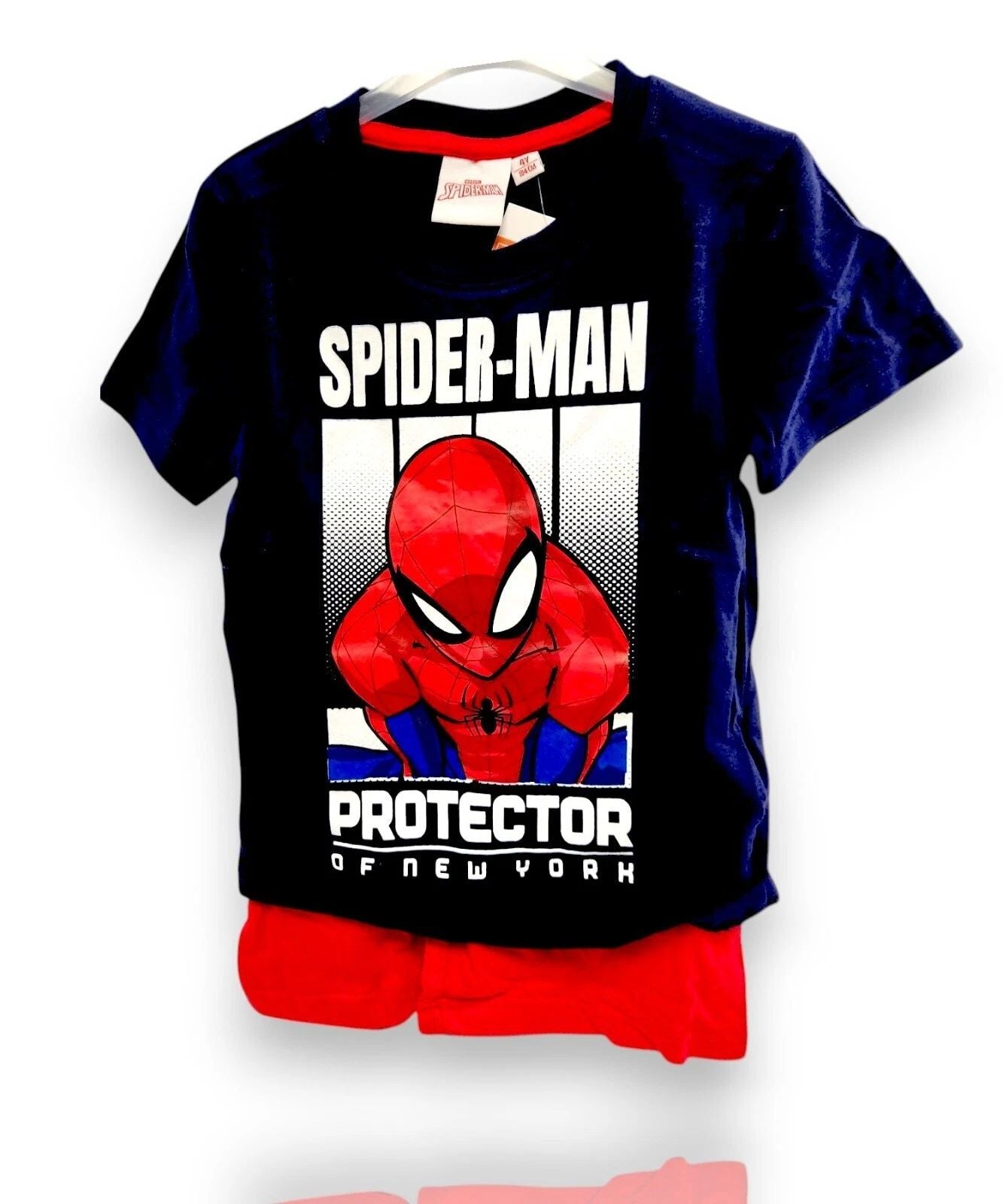 Boys' Superhero Graphic T Shirt & Shorts Set Short Sleeve Outfit Casual