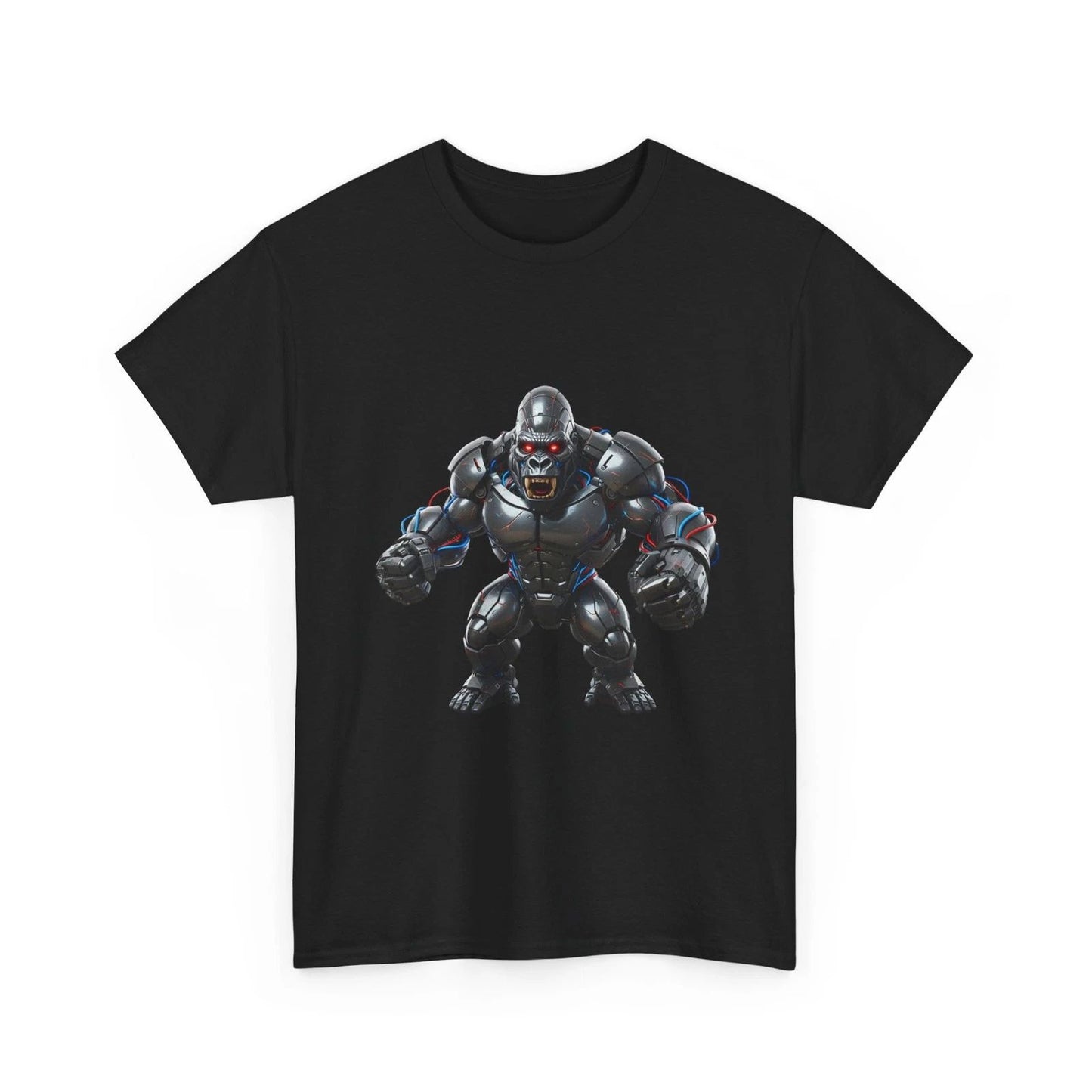 Armored Cyber Gorilla Robot T-Shirt | Sci-Fi Gorilla Graphic, Cool Gift T-Shirt
