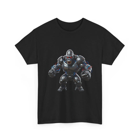 Armored Cyber Gorilla Robot T-Shirt | Sci-Fi Gorilla Graphic, Cool Gift T-Shirt