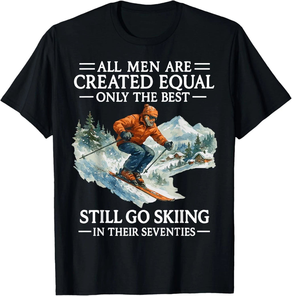 70th Birthday Skier Gifts Man 70 Years Old Skiing Lover T-Shirt unisex T-Shirt