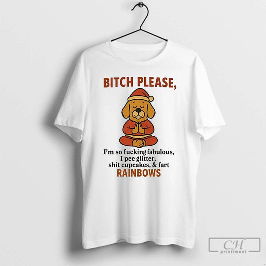 Classic Golden Retriever Bitch Please Im So Fucking Fabulous Fart Rainbows Christmas T Shirts