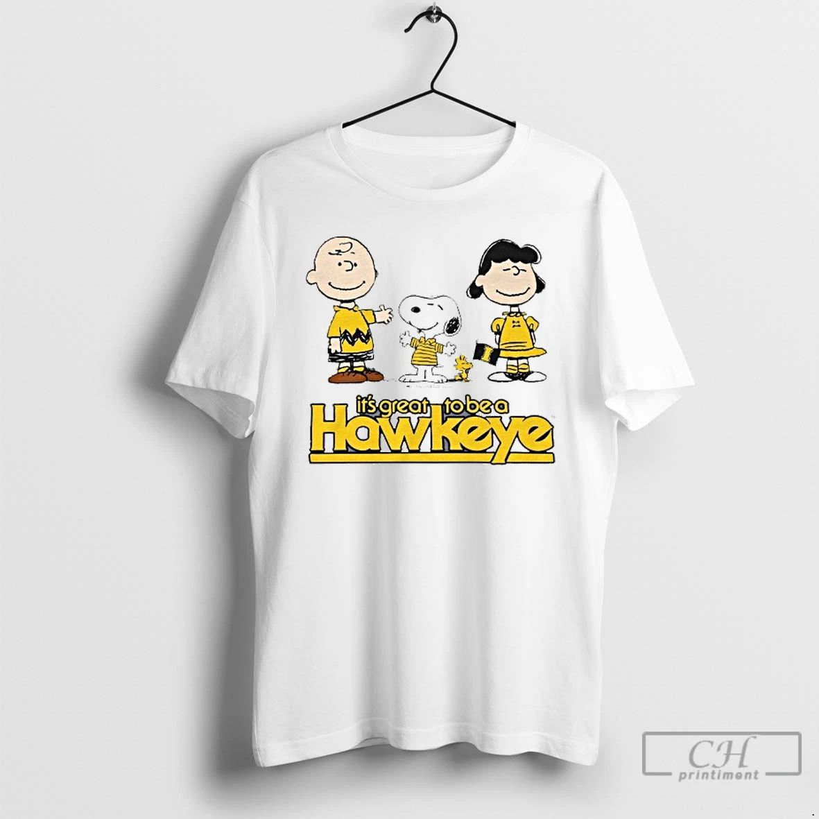 Classic The Peanuts University Of Iowa Its Great To Be A Hawkeye T Shirts
