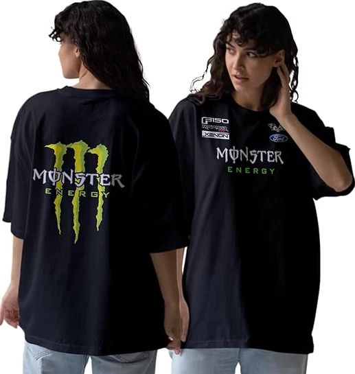 Oversized T-Shirt for Men and Women - Stylish Design in White and Black - 100% C