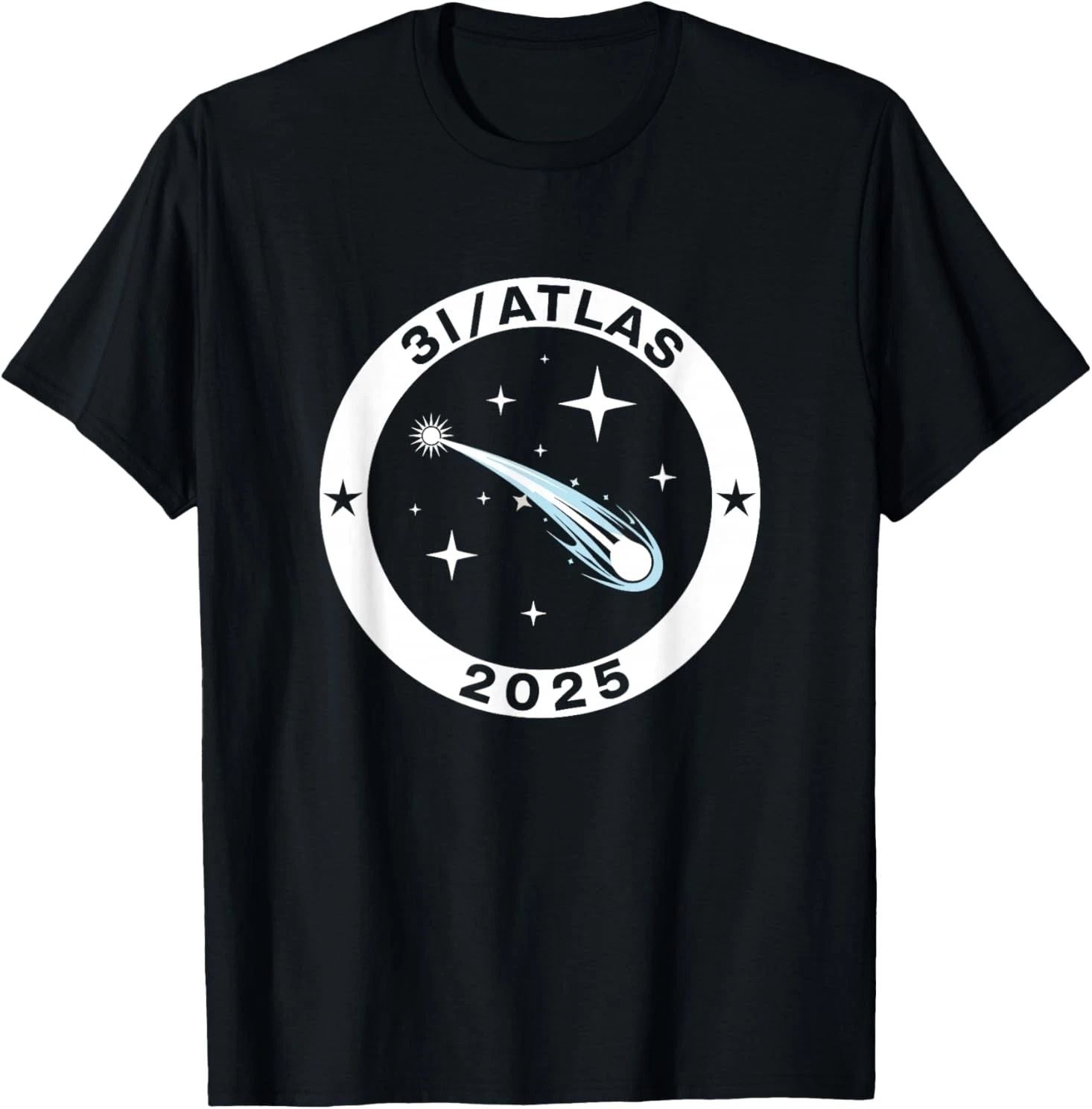3I/Atlas 2025 Interstellar Comet Space Astronomy Emblem T-Shirt S-5XL