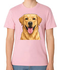 Golden Retriever Dog Face T-Shirt Happy Retriever Pet Lover Unisex Tee