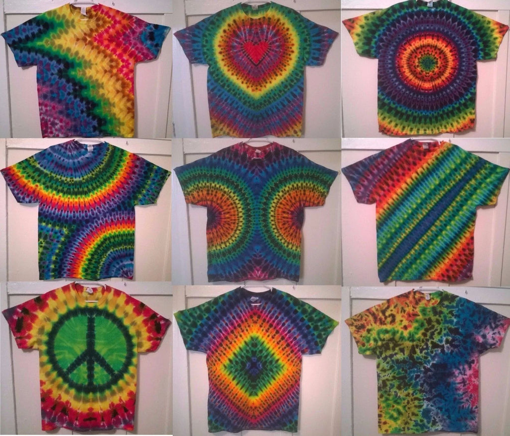 New Tie Dye XL Short Sleeve T-shirts 100% Cotton Gildan Grateful Dead