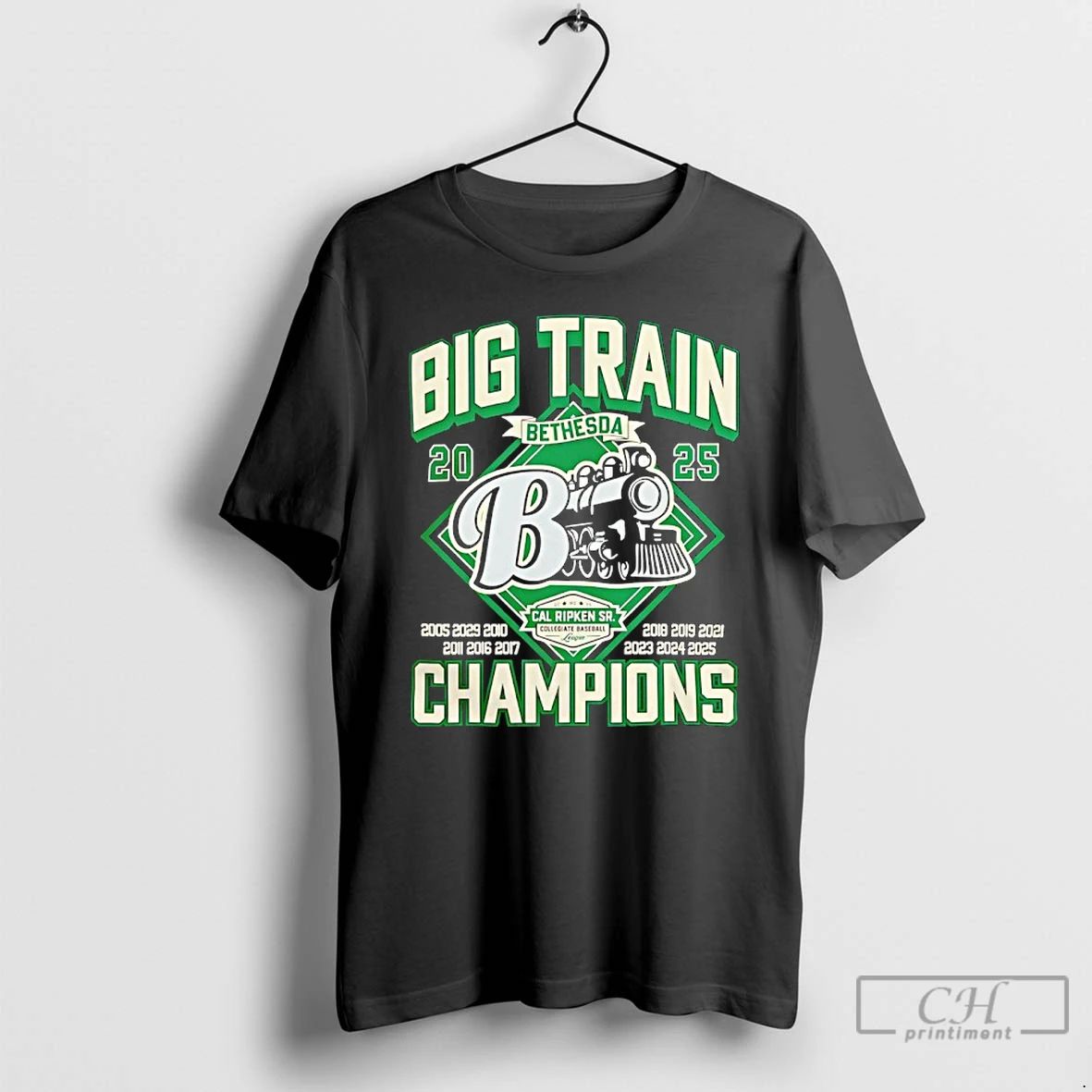 Classic Cal Ripken Sr 2025 Big Train Bethesda Champions T Shirts
