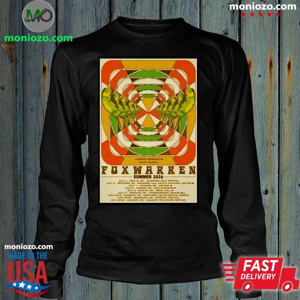Original Foxwarren Summer Tour 26 Poster Shirt
