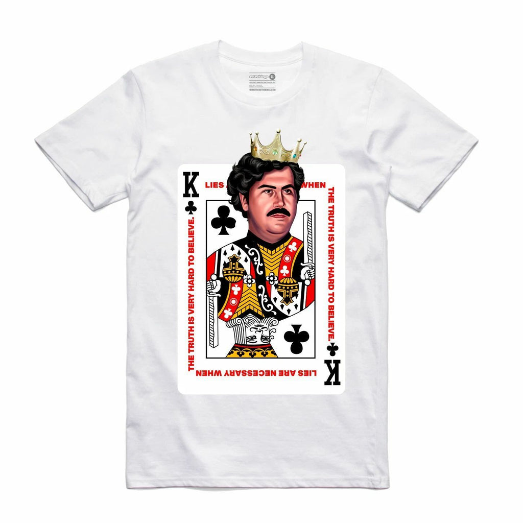 BRAND NEW Streetwear on Demand PABLO DECK OF CARDS WHITE Tee Shirt SMALL-3XLARGE