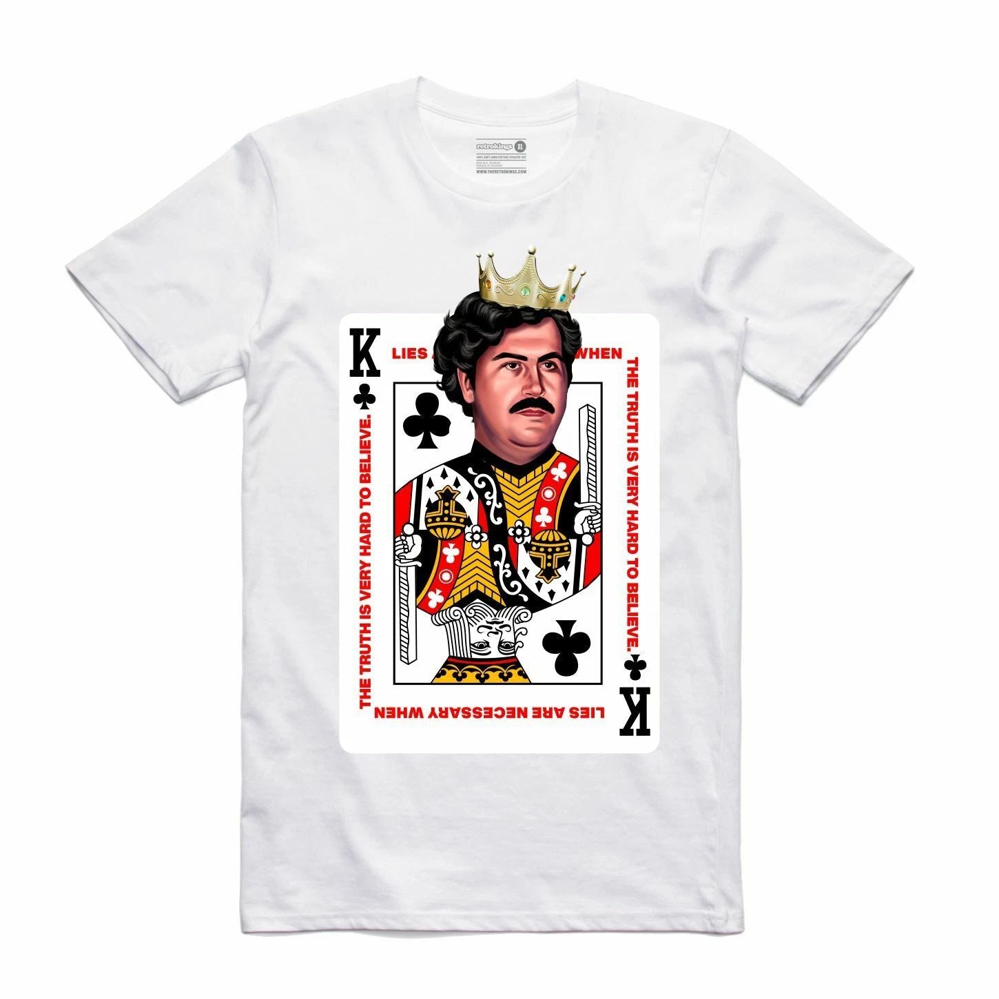 BRAND NEW Streetwear on Demand PABLO DECK OF CARDS WHITE Tee Shirt SMALL-3XLARGE