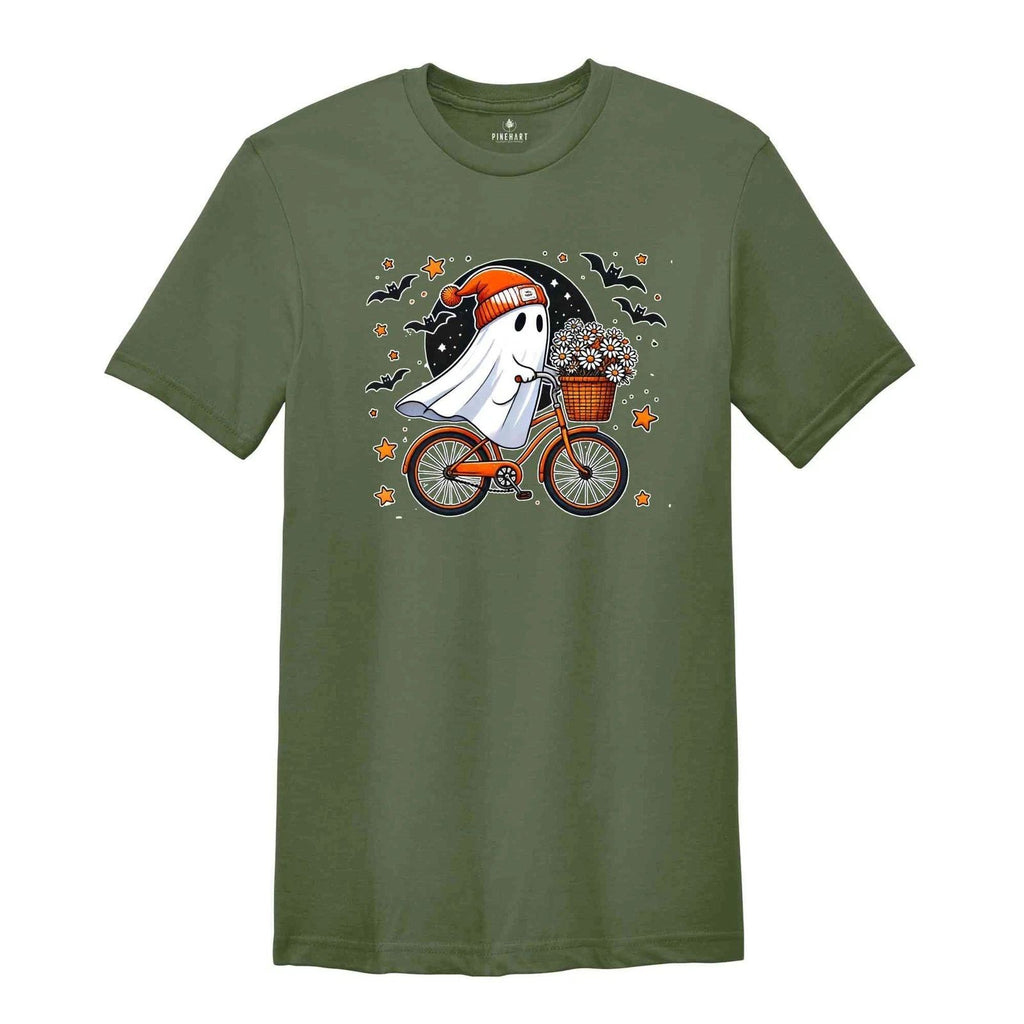 Fall Ghost Halloween Shirt, Cute Ghost Shirt, Fall Shirt, Autumn Shirt, Cozy Sea