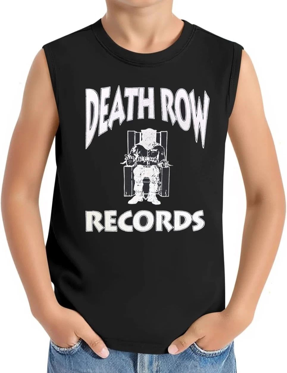 Death Row Records Toddler's Black Muscle Shirt (Multiple Designs)