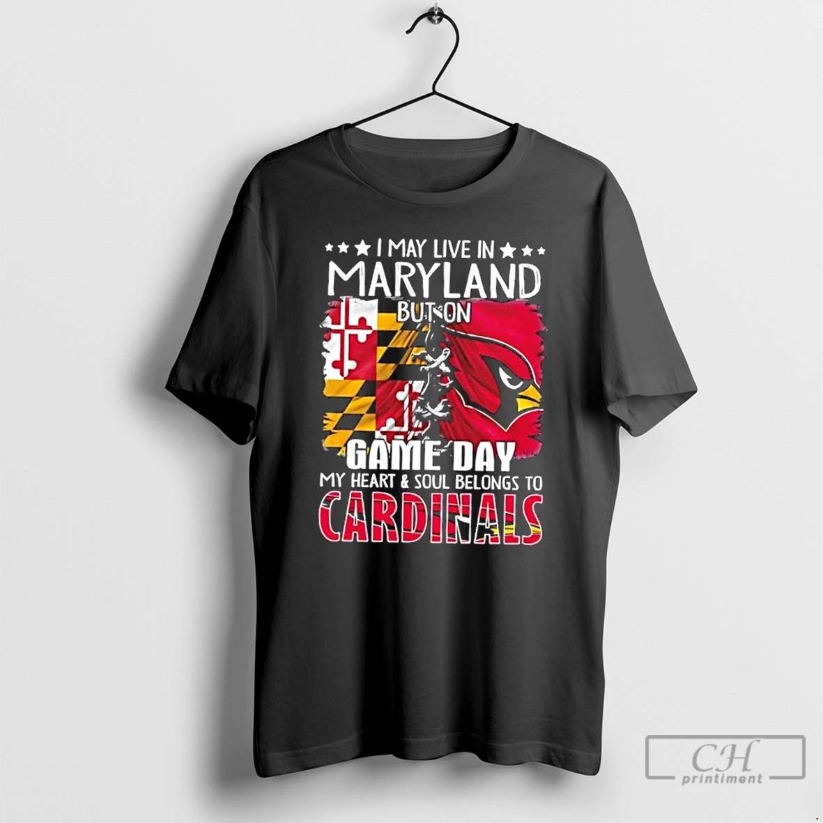 Premium I May Live In Maryland But On Gameday My Heart And Soul Belongs To