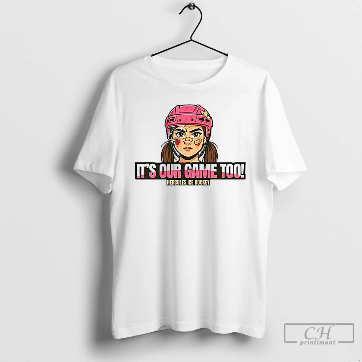 Premium Its Our Game Too Hercules Ice Hockey Ceramic Ceramic And Classic Dad Cap