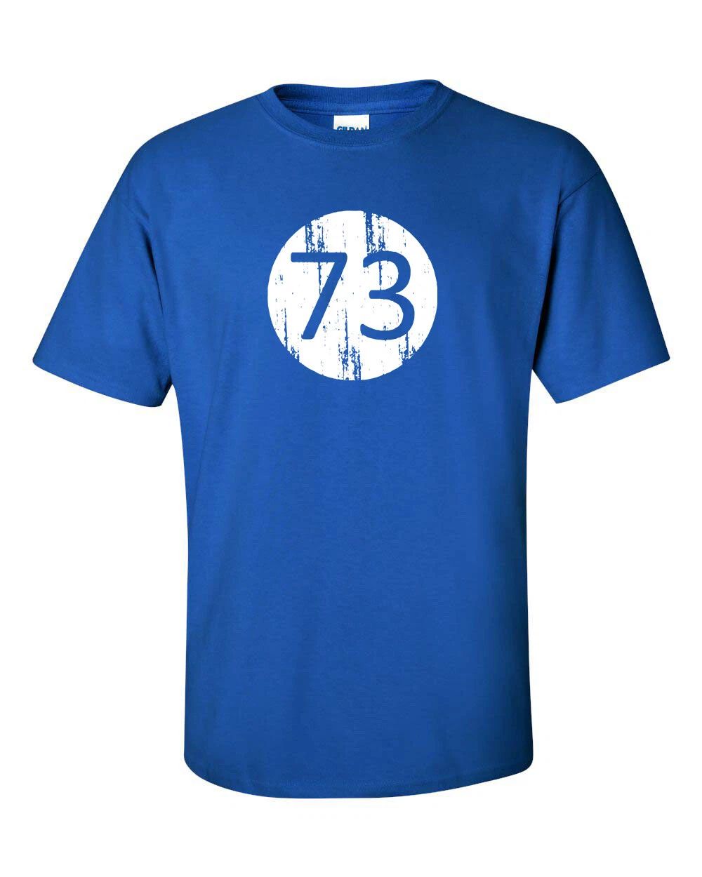 Big Bang Theory Inspired Sheldon Cooper 73 Nerd Geek Sci-Fi Men's Tee Shirt 845
