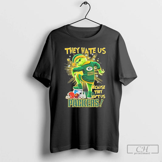 Classic They Hate Us Cause They Aint Us Grinch Green Bay Packers Stomp Nfc Teams