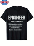 Funny Engineering Student Engineer Noun Definition Nerds T-Shirt