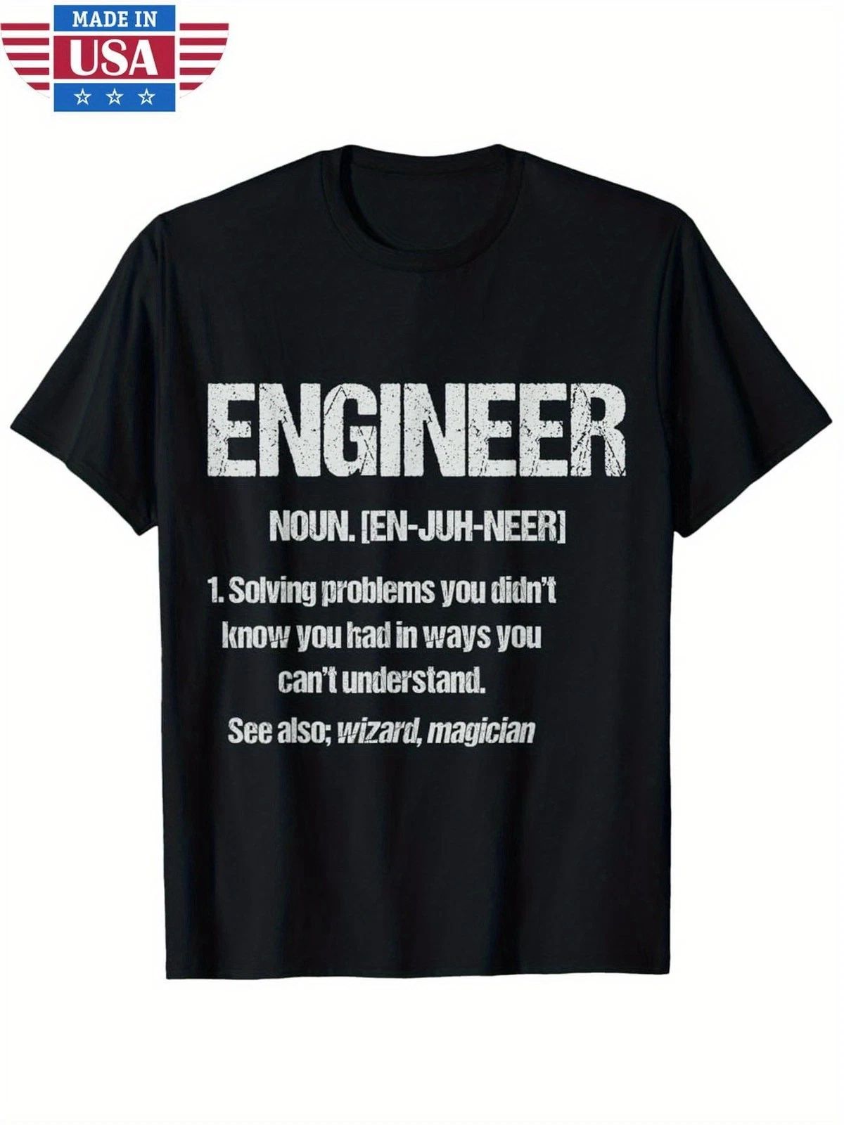 Funny Engineering Student Engineer Noun Definition Nerds T-Shirt