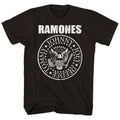Ramones Seal Logo Mens T Shirt Music Classic Concert Rock Band Tee New Black