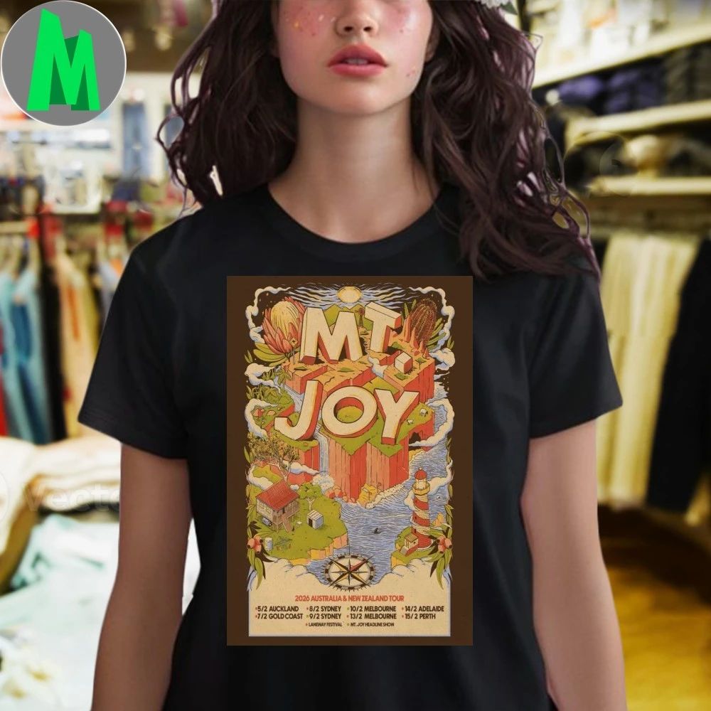 Mt Joy 2026 Australia & New Zealand Tour Poster Shirt