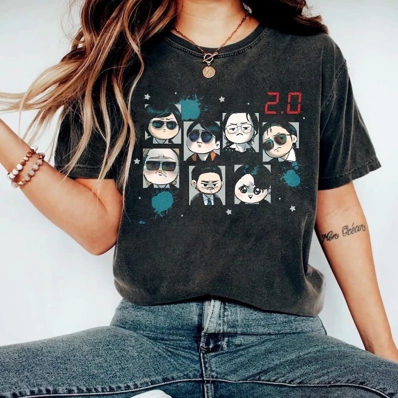 Arirang 2.0 Shirt, Cute Chibi Fanart Tshirt, Comfort Colors K-Pop Merch, Fan Ins