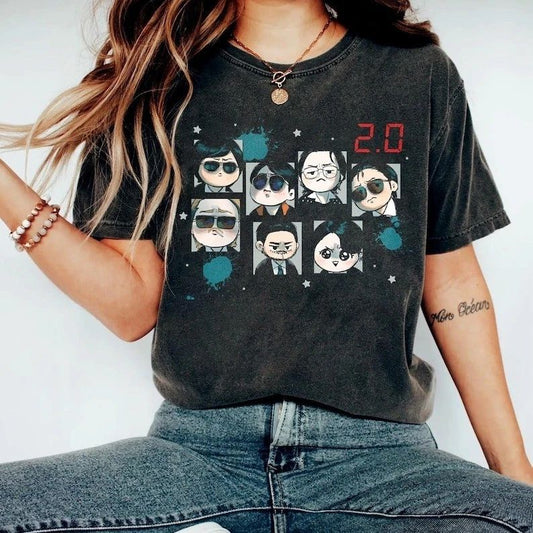 Arirang 2.0 Shirt, Cute Chibi Fanart Tshirt, Comfort Colors K-Pop Merch, Fan Ins