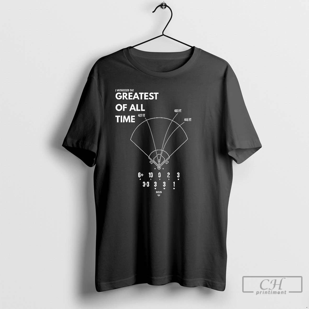 Classic I Witnessed The Greatest Of All Time Los Angeles Dodgers Baseball T Shirts